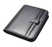 Serviette de bureau ALASSIO RICCIONE - A4 - PU - Noir - Avec calculatrice et compartiments pour cartes de visite