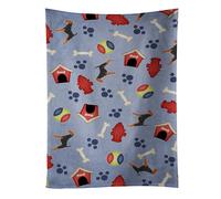 Serviette de cuisine Caroline's Treasures BB3885KTWL, collection Welsh Terrier Dog House, 63,5 x 38,1 cm, multicolore