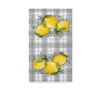 Serviette de cuisine motif marguerite pour l'été, l'automne, la plage, le citron, séchage rapide, cadeau de pendaison de crémaillère, convient pour la cuisine, la salle de bain