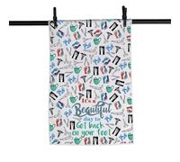 Serviette de cuisine pour podologue, cadeau de chirurgien orthopédique, cadeau de reconnaissance de podologue, cadeau de remise sur pieds