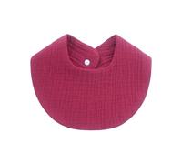 Serviette De Dentition En Coton Respirant En Forme De U Pour Bébé Pour Peau Sensible Fermeture De Fixation Et Détails De Couleur Unie Serviette De Salive Pour Nouveau-né Pour La Bave De Dentition