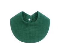 Serviette De Dentition En Coton Respirant En Forme De U Pour Bébé Pour Peau Sensible Fermeture De Fixation Et Détails De Couleur Unie Serviette De Salive Pour Nouveau-né Pour La Bave De Dentition