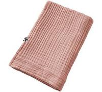 AltoBuy OUREA - Serviette de Douche 70x130cm Gaze de Coton Rose pêche