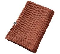 Serviette de Douche 70x130cm Gaze de Coton Terracotta - OUREA - ALTOBUY Rouge G