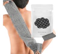 Serviette de douche antibactérienne exfoliante, serviette de douche exfoliante pour le voyage, serviette de douche exfoliante, 100 cm, pour le corps et l'éponge à frotter pour homme et femme