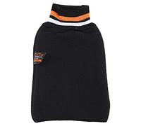 Serviette de Douche de Conception de Manchon de Gommage Nettoyage de la Peau du Corps Exfoliant pour Bain Douche Spa en Polyester Doux Noir 25x13cm