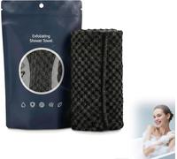 Serviette de douche exfoliante antibactériale,serviette de douche exfoliante,serviette antibactériale, gommage corporel exfoliant pour hommes et femmes,idéal pour le nettoyage et les soins spa.