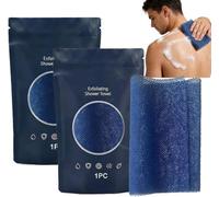 Serviette De Douche Exfoliante - Nettoyage Profond, Douceur pour Peaux Sensibles & Rugueuses, Pour Dos, Homme & Femme, Bon Pour Voyage