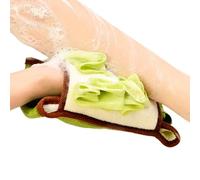 Serviette de douche - Serviette de bain confortable avec double face | Gant de toilette pour le dos | Serviette de bain douce pour femme, homme, dortoir, salle de bain et auberge de jeunesse