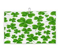 Serviette de golf pour la Saint Patrick, trèfle porte-bonheur, serviettes de golf en microfibre vert pour sacs de golf avec clip, cadeau amusant pour homme et femme, 38,1 x 61 cm