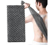 Serviette de gommage rayée - Exfoliant corporel pour un usage domestique, chiffon de lavage du dos pour le renouvellement de la peau, texture nettoyante en profondeur, idéale pour les voyages d'affair