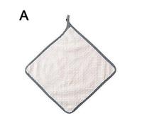 Serviette De Nettoyage De Vaisselle En Molleton De Corail 25x25cm, 1 Pièce, Très Absorbant, Chiffon De Nettoyage De Plat, Chiffon De Cuisine, Lingettes Pour Gobelets H3c7