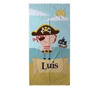 Serviette de pirate, serviettes personnalisées, serviette de plage, cadeaux personnalisés avec prénom, différents designs et tailles, pirates