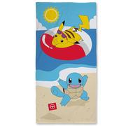 Serviette De Plage 100% Coton Pokémon 70x140cm Pour Enfants