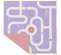 Serviette de plage 2 en 1 Circuit Lavande (180 x 180 cm)