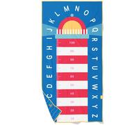 Serviette De Plage 2 En 1 Phare Bleu (180 X 100 Cm) Bleu, Rouge, Blanc 100X180