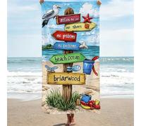Serviette de Plage, 95x190 cm Serviette de Bain Grande Taille, couleur Drap De Plage à SéChage Rapide, Serviettes Piscine Anti-Sable Portable Légèrepour Bain, Plage, Yoga, Sport Oiseau (2) 0J-54