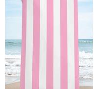 Serviette de plage à motif rayé, essentiels de plage pour les voyages d'été, vacances et jours fériés Taille Unique,80*160,90*180RayéMicrofibre