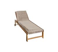 Vivezen - Serviette de Plage à Rabat pour transat de Bain, 100% Coton - 75 x 200 cm - 3 Coloris