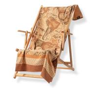 Caleffi Alviero Martini by Tapis de Plage Serviette en éponge de pur coton Art. Geo Classic - Chameau