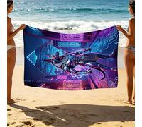 Serviette de Plage Anubis, Surdimensionnées Serviettes de Plage 100x200 Légère Séchage Rapide Résistant au Sable, Beach Towel 200 x 100cm pour Yoga Sauna Bain Travel Essentials Pyramide SLJT-0606