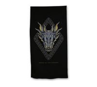 Serviette de plage - AYMAX - House of the Dragon - 70x140 cm - Noir - Synthétique