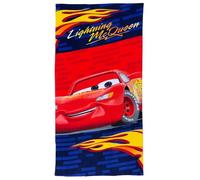 Serviette de plage Cars Disney en microfibre polyester pour enfants, 245 g/m², Dimensions : 70 x 140 cm, Plage, Piscine