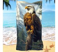 Serviette de Plage chaîne Montagnes Aigles(2) Grande Serviette Microfibre, Séchage Rapide, Ultraabsorbant Serviettes de Sport, Serviettes Plage Anti-Sable pour Camping, Vacances Cadeau 60x120 w0j-397