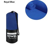 Serviette De Plage De Sport À Séchage Rapide,Microcarence,Optique Extérieure,Voyage,Fitness,Jogging,Natation,Yoga,Grande Serviette De Mer Naturelle -Royal Bleu-76x152cm