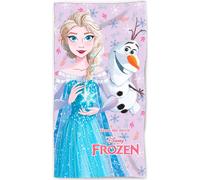 Serviette de plage Disney Frozen Elsa & Olaf en coton