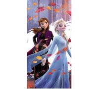 Jerry Fabrics Serviette de bain Disney Frozen 2 70 x 140 cm 100% coton Anna et Elsa