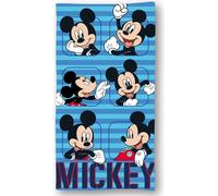 Serviette de plage Disney Mickey Mouse pour enfants - Serviette de bain en microfibre douce & absorbante 140x70 cm