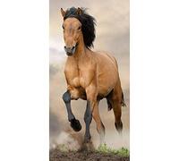 Générique Unbekannt Serviette de Plage Cheval Marron 70 x 140 cm 000