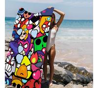 Serviette De Plage En Microcarence À Séchage Rapide,Serviette Absorbante,Serviette Douce Pour Le Yoga,La Natation,L'escalade,Le Jeu B-Rawl,S-Stars -Z5-Cotton 30x30cm