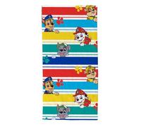 Serviette de Plage Enfant 70x140 cm - Drap de Bain Doux et Absorbant 280 GSM - Idéal Piscine, Mer et Vacances - Licences Gabby, Sonic, Pat Patrouille, Barbie (Blanc, Team Pat Patrouille)