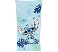 Jerry Fabrics - Serviette de plage enfant Ohana Lilo & Stitch 70 x 140 cm 100% coton