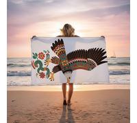 Serviette de Plage Grande-Bretagne Extra Large Tapis de Plage 200x100CM Doux Confortable Absorption d'eau ALS Serviette de Bain Sport Yoga Sauna Spa Gym pour Vacances Voyage Cadeau Serpent LSTJ-0504