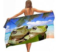 Serviette De Plage Grande Taille Homme Ado Garcon Grenouille Animale200 X 200 Cm Microfibre Serviette De Bain Personnalisée Adulte 345D Bleu Serviette Couverture Nager Sport Serviette De Pla -2C6O5E2