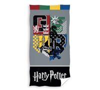 Serviette de plage - Harry Potter - HPO086 - Gris - Synthétique - Lavable