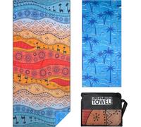 Serviette De Plage Homme Femme Xxl Grande Microfibre Léger Et Doux Anti Sable Séchage Rapide Drap De Plage Avec Sac En Filet 80×180cm Chameau Du Désert 1pc