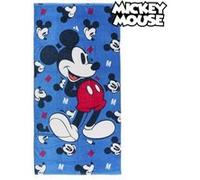 Serviette de plage Mickey Mouse 75491 Coton Blue marine Blanc G
