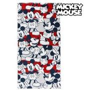 Serviette de plage Mickey Mouse 75492 Coton Blanc G
