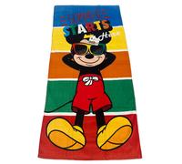 Serviette de bain - MICKEY DISNEY - 70x140 cm - Coton - Bleu - Lavable