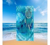 Serviette De Plage Microfibre Anti Sable, Attrape Rêve Bleu Drap De Plage Grande Taille Séchage Rapide, Serviette De Bain Femme, Serviette De Plage Absorbant Idéal pour Plage, Sauna XXL 150 X 20-9L2Q