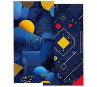 Serviette de Plage Microfibre, Serviette de Bain Grande Taille 100x220cm, Lot de 2 Séchage Rapide Drap de Bain Géométrie, Anti Sable Serviettes de Plage Microfibre pour Voyages, Cadeau Femme -4122