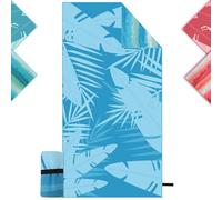 Serviette de Plage Microfibre XXL 90×180 cm avec sac, Serviette Microfibre pour la plage, les voyages, les piscines intérieures et les saunas, Drap de Plage, Serviette de Sauna pour Hommes et Femmes