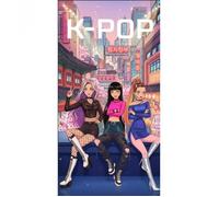 Serviette de plage - NEW IMPORT - K-Pop - 140×70 cm - Multicolore - Séchage rapide