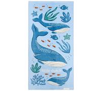 Serviette de plage ocean world blue (60 x 120 cm)