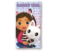 Serviette de plage ou Drap de bain GABBY'S DOLLHOUSE - 70 x 140 cm - Gabby et la maison magique