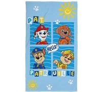 Serviette de plage Pat Patrouille 70x120 cm coton Bleu clair Bleu clair avec graphismes multicolores
